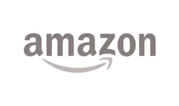 Black and gray version of the Amazon logo.